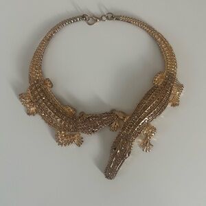Gold Alligator Necklace
